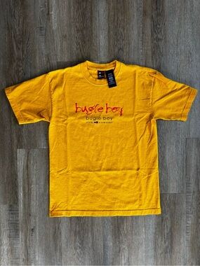 Bugle Boy Bright Yellow Tee with Red Logo